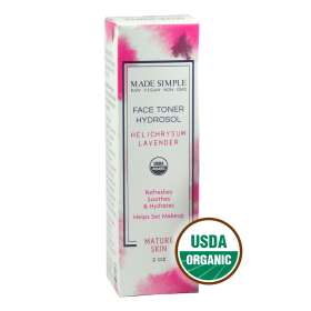 TONER for Mature Skin - Organic Vegan Helichrysum Lavender
