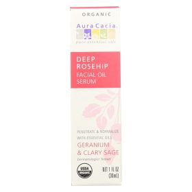 Aura Cacia Organic Rosehip Face Oil Serum
