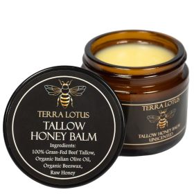 Grass-Fed Tallow & Raw Honey Balm – Lavender, 2 oz