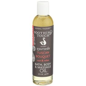 Tuscan Bouquet Bath, Body & Massage Oil – Rest & Relax Ayurvedic Blend with Chamomile, White Rose